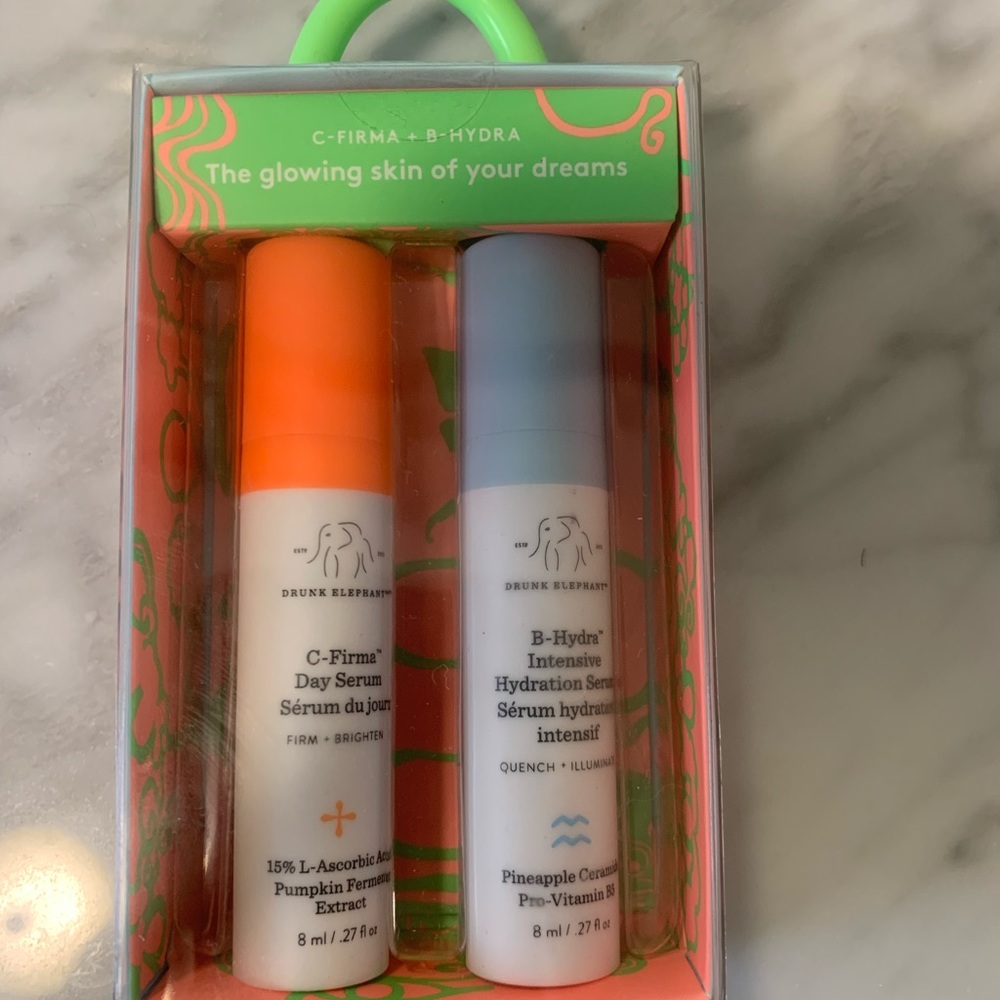 Drunk elephant - c firma and b hydra minis